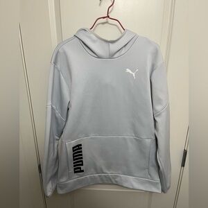 PUMA Men's Train All Day hoodie in the color Silver Mist in size M